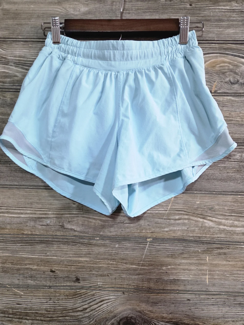lululemon Speed Up Shorts Light Blue Size 6 Tall Lined Athletic Running